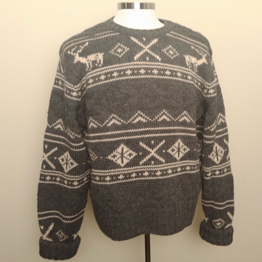 Vintage Filson Hand-Knit Wool Sweater – Men’s Large